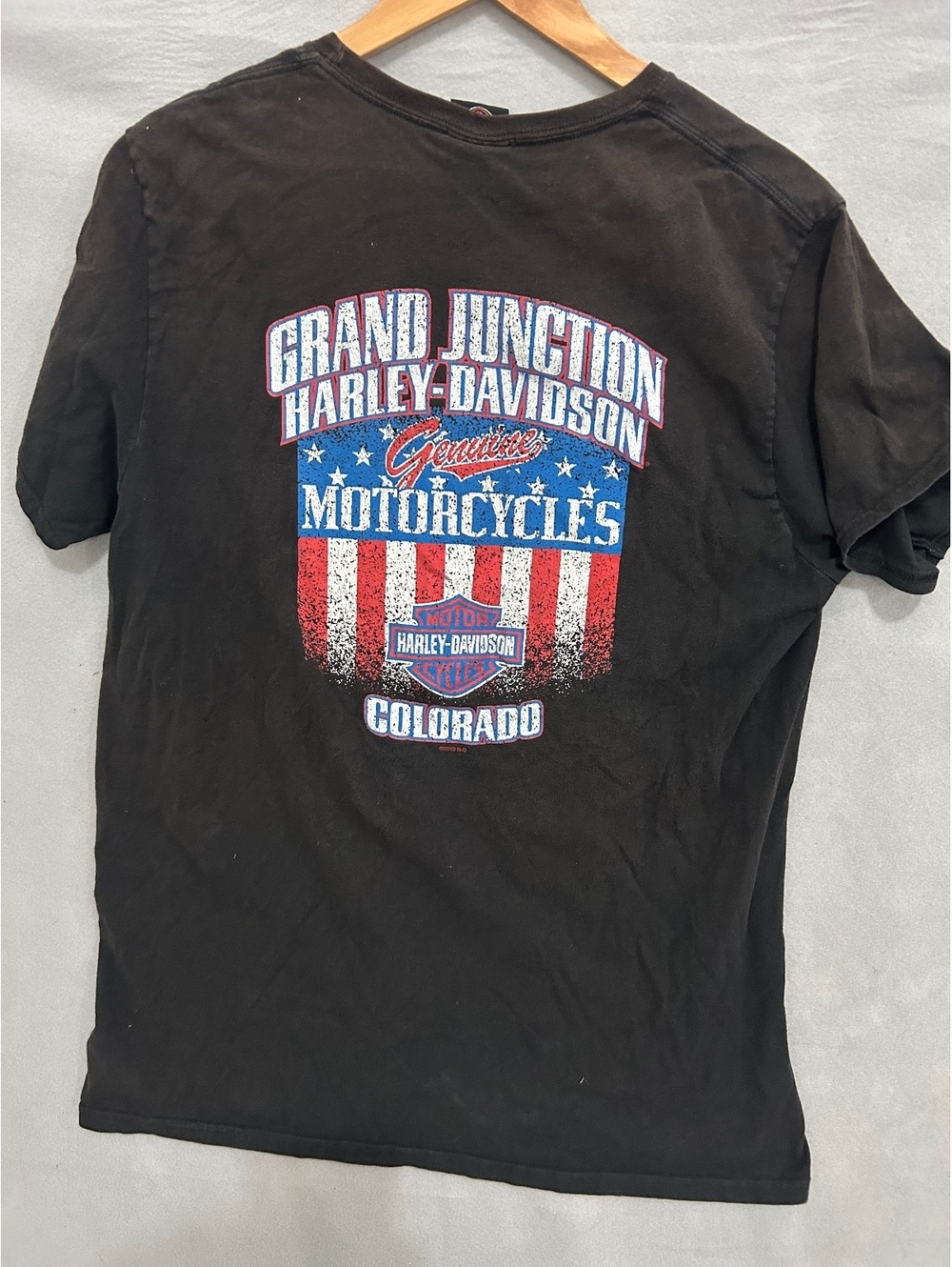 Harley Davidson Grand Junction Colorado Men's Black Short Sleeve T-Shirt XL